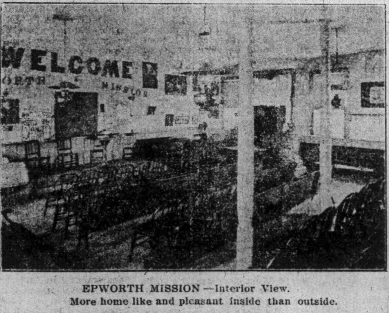Interior view of the Epworth Mission space.