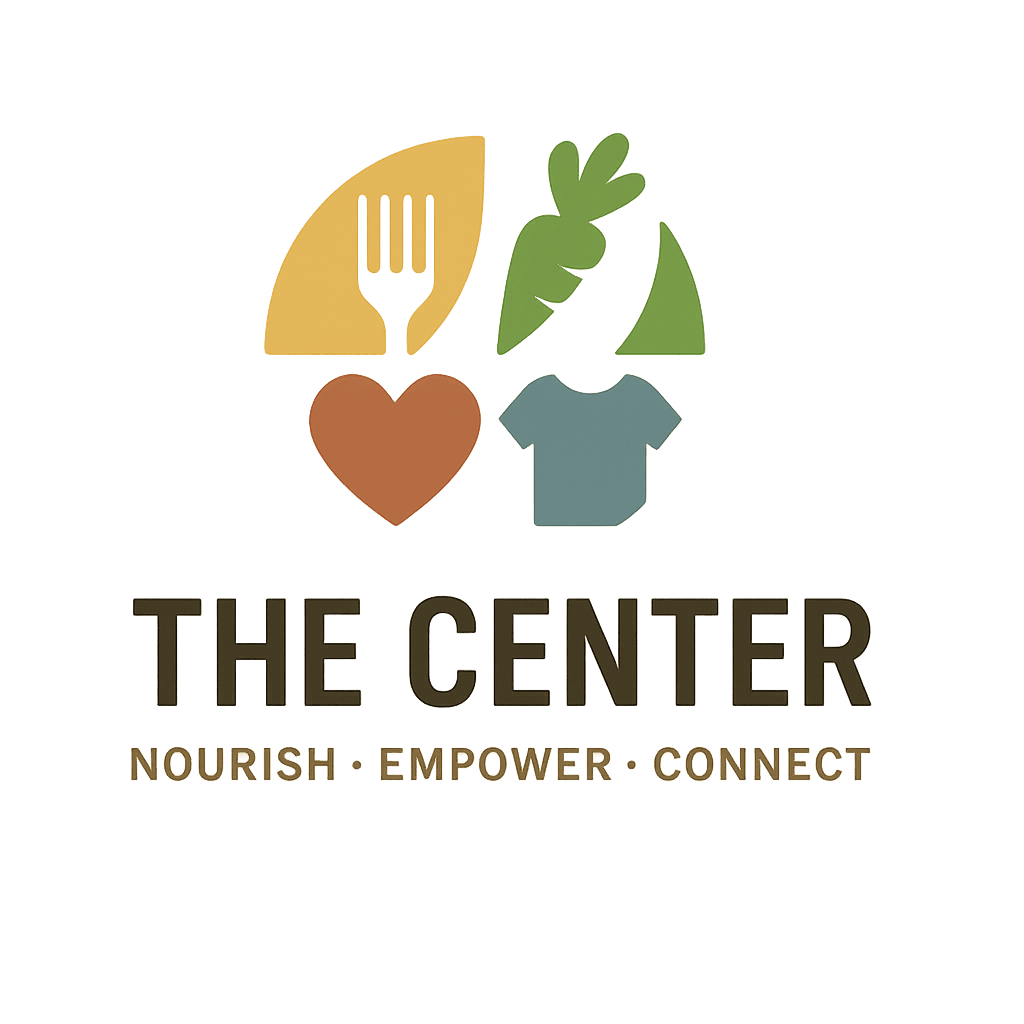 Logo of The Center: Nourish, Empower, Connect.